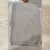 Rabbit Fur Hats Unisexc Winter Knitted Hooded Neck Collar Adjustable Elastic Warm Balaclava