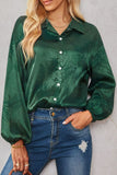 Print Collared Dropped Shoulder