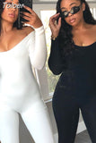 Skinny Yoga Jumpsuit Solid Color Long Sleeves Ribbed Bodysuit Casual Gym Fitness Running One Piece Overalls