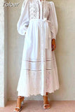 Autumn Lace Panel Lace Up Dress For Women Round Neck Long Sleeve High Waist Cut Out Solid Minimalist Dresses Female