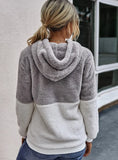 Casual Fleece Zipper Long Sleeve Hooded