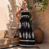 New Hot Women's Beach Dress Holiday Style Printed Wrapped Breast