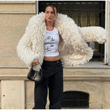 Faux Fur Fringe Coat-Outfit