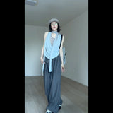 Fake Two T-Shirt Girls Summer Tsets Hot Girls Pure Blouse Trousers Fashion