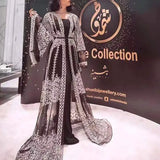 New Women's Beads Big Sexy Long Dress Shawl Banquet Evening Dress