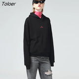 Women Pullover Hoodies with Hat Dark Wine Red Casual