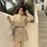 Korobov Korean Long Sleeve Streetwear Crop Cardigans Vintage Single Breasted Knit Turtleneck Cardigan Sweet Japanese