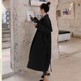 Trench Women All-match Spring Fashion Leisure Elegant Temperament Work Wear Aesthetic Retro Chic Tunic Outwear Popular