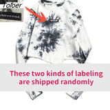 Tie-dye Long Sleeve T-shirts Women Slim Asymmetrical Designs High Street Vintage Crop Tops Cozy Korean Style