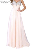 Philosophy Solid Straight elegant Women Dress Spaghetti Strap Femle Strapless Party Sequined Sexy Dress pink Long