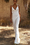 Sexy Straps Backless Long