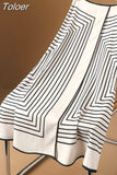 Skirts for Women Irregular Striped Temperament Jupe High Waist Slim A-line Summer Skirt 2023 Faldas De