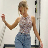 Graduation party CDJLFH 90s Y2K Brown Cami Tanks Ruched Tie Up Crop Top Women New Harajuku Cute Backless Tank Tops Sexy Halter Party