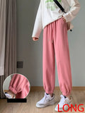 Waist Sweatpants Women Wide Leg Pants Oversized Baggy Pink Trousers Loose Sweatpants Female Khaki Pants For Women
