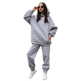 Piece Outfits Oversized Hoodie and Pants Casual Sport Suit Winter Two Piece Set Autumn Women's Tracksuit 2020