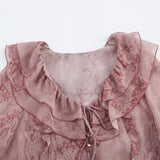 Homemade New Women's Classic Animal-Printed Stacked Decored Shirt
