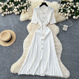 Inside Sweater Dress Women 2025 Winter Elastic Repair Slimming Famous Wind Single Buckle Knitted Long