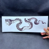Size Black Python Anaconda Temporary Tattoos Tatuajes Temporales Waterproof Fake Tattos Men Women Arm Body Art Tatoos