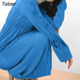 Luxury Elegant Dresses Women Summer Pleated Party Dress Lady Slim Long Sleeve Midi Dress Evening Stretch 2022 Robe