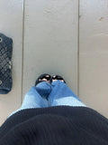 Vintage V-Neck Oversized Loose Sweater-Outfit