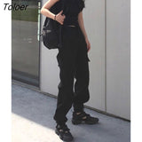 Cargo Pants Women Wide Leg Casual Pant Femme Punk Gothic Female High Waist Trouser Harajuku Pantalones Mujer Harem
