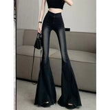 Jeans Women 2025 New High Street Design High-Rise Loose Straight Leisure Broad Legs Long