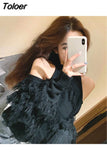 Sexy Lady Sweater Women Hollow Out Off Shoulder Knitted Cropped Pullovers Chic Tassels Jumper Sueter Fall 2023