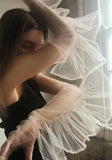 Solid Color Mesh Transparent Over Finger Fashion