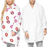 Winter Warm TV Pocket Hooded Blankets Adults Bathrobe Sofa Cozy Blanket Hooded Sweatshirt Plush Coral Fleece