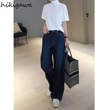Woman Tshirts 2023 Shirts for Women Turtleneck Shirt Sleeve Tees Y2k Tops Loose Casual Temperament T Shirt Ropa