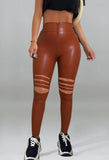 Leather High Waist Ripped