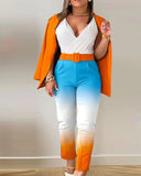 New Fashion Print Casual Suit Women's Clothing With