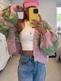 And Winter Leisure 2025 Women's New Products Jacket Knitted Cardigan Sweater Clammed Lady's