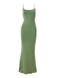 Strap Bodycon Rib Maxi Dress-Outfit