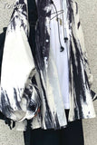 Tie Dye Shirts Long Sleeve Gothic Oversized Blouse Korean Streetwear Harajuku Women Men Fashion Clothes Tops