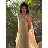 Atmosphere With A Fluttering Ribbon Dress Women's New Summer Languid Lady