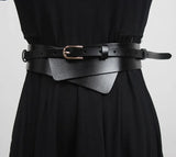 Pu Leather Multicolor Asymmetrical Long Belt Personality Women New Fashion Tide All-match Spring Autumn 2023