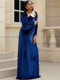 Size Halter Neck Puff Sleeve Velvet