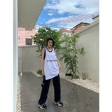 Gray Jogging Sweatpants Women Baggy Korean Fashion Joggers Training Wide Sports Pants Oversize Trousers Female