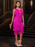 Collar Tuxedo High-Waisted Dress Elegant Wind Event Event Dress
