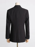 Toloer Sleeve Small Suit 2024 Summer New Temperament Senior Sense Irregular Slim Type Formal Suit Jacket Female-Outfit