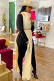 Turtleneck Side Slit Long Sweater