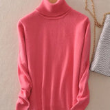 Sweater Women Turtleneck 2021 Winter White Women's Turtleneck Ladies Cashmere Sweater Pullover Female Women
