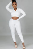 Ribbed Tight Crop Top and Pants