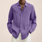 Explosion Autumn Long Sleeve V-Neck Loose Button Cotton Shirt Shirt