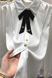 Ropa Mujer Two Piece Sets Womens Outifits Puff Sleeve White Shirts Tops High Waist Split Skirt Suit Y2k Clothes Fashion