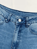 Washed Push Up Flare Leg Jeans-Outfit