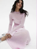 Hot Knitted Hollow Skirt + Vest Skirt Set Women's Soft Knitted Burqa Holiday