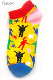 Spring New Women Cotton Socks Novelty 2023 Summer Cute Cartoon Cat Sheep Animal Ankle Socks Korean Short Casual