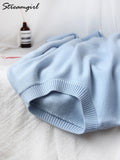 Blue Oversized Sweaters For Women Fashion 2022 Green Loose Sweater Casual Autumn Pullovers For Winter Women Warm